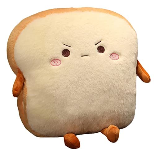 Générique Oreiller en Peluche Toast | Coussin Chauffe-Mains en Peluche - Décor à la Maison Mignon Coussin Chauffe-Mains pour canapés canapés Lits chaises Bureaux