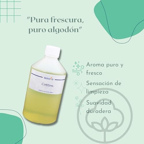 Parfum Cotton pour diffuseurs de fragrance professionnels pour le commerce et la maison Weele 500 ml