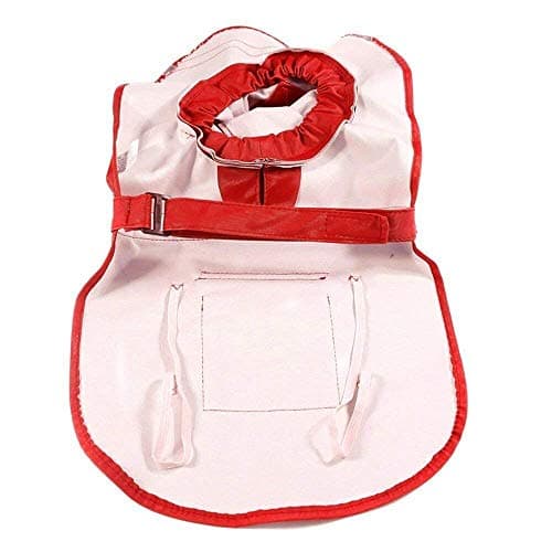Tineer Réglable Étanche Pet Chien À Capuche Imperméable Chien Réfléchissant Manteau De Pluie Veste Chien Vêtements De Pluie Vêtements De Vêtement pour Petit Moyen Gros Chiens (S/M, Rouge)