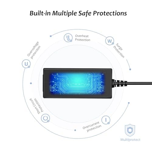 Zolt 45W Adaptateur d’Alimentation Universel AC à DC 5V 6V 7.5V 9V 12V 13.5V 15V 3A Transformateur d'alimentation à Découpage avec 10 Connecteurs DC, 3000mA Max.