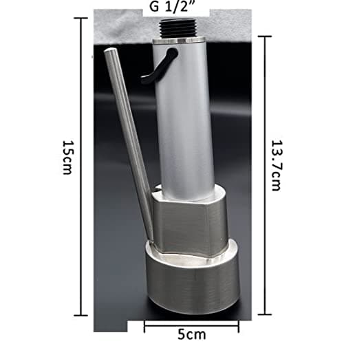 SkyPanda Robinet de cuisine de rechange G 1/2" avec buse de rechange universelle amovible 2 modes (embouts de douche argentés)