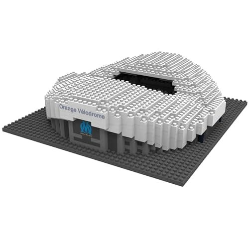 FOCO Licence Officielle Olympique de Marseille Orange Vélodrome BRXLZ Pierres 3D Mini Stade de Football Kit de Construction