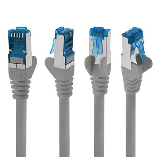 1aTTack.de Câble patch - 10x 2m Ethernet, réseau, câble LAN CAT6a (pour réseaux gigabit, routeurs, commutateurs, modems avec entrée RJ45-10 couleurs)