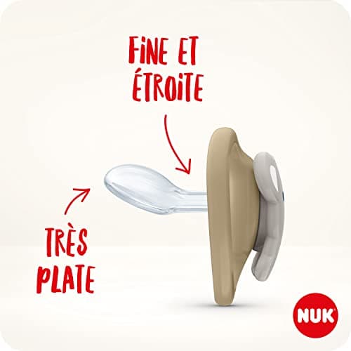NUK Space Day & Night Tetine pour bébé | 18-36 mois | Sucettes phosphorescentes avec aérations extra-larges pour les peaux sensibles | Silicone sans BPA | Zèbre & Lion | Lot de 4