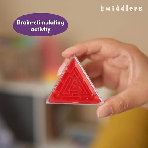 THE TWIDDLERS - 12 Mini-Casse-tête en Forme de sphère, de Cube et de Pyramide, idéal pour remplir Les Sacs de fête des Enfants et Les Sacs de Cadeaux d'anniversaire.