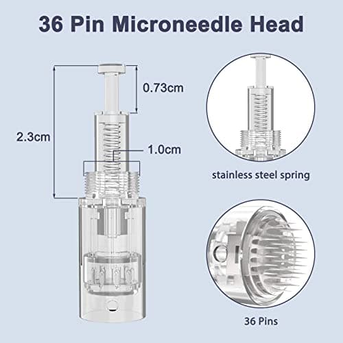 30 Pièces Aiguille Microneedling 36 Pin Dermapen Needling De Remplacement Dermapen Aiguilles Microneedling Cartouches Pour Micro Needle Gerät Pen Pour Auto Derma Stylo à Micro Aiguille Nadeln