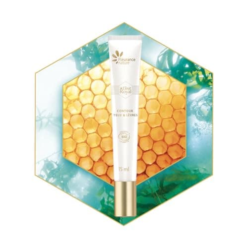 Fleurance Nature- Contour Yeux et Lèvres anti-rides Bio Elix Royal- Soin Visage femme anti rides- Cosmetique certifié Bio Cosmos- Soin Facial Acide Hyaluronique- Ecocert- 21202