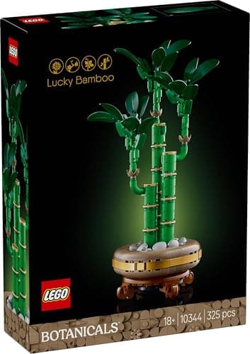LEGO Botanique 10344 Le bambou de la chance - Plante artificielle et décoration intérieure