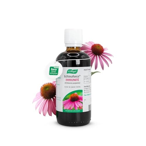 A.VOGEL-Echinaforce® – Complément alimentaire – Renforce le système immunitaire et santé de l'appareil respiratoire - Extrait de plante Fraîche d’Echinacée Bio – Solution buvable 100ml