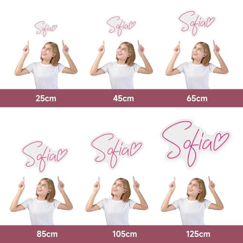 SIGNCLUBS Enseignes Lumineuses au Néon Led Personnalisé Pour Mur Décor Fête D'anniversaire De La Mariage Chambre À Coucher Bar Neon Personnalisable Custom Neon Sign