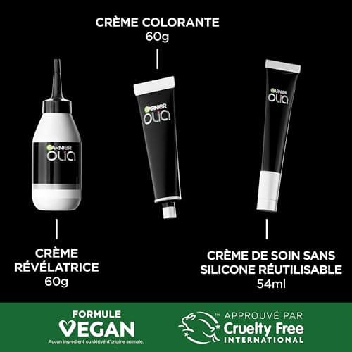 Garnier Coloration Permanente - Sans Ammoniaque - Aux Huiles Naturelles de Fleurs - Châtain Clair Fondant (5.0) - Olia