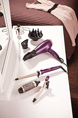 Remington Sèche-cheveux Ionique rapide & Volume, Your Style (2300W, léger, versatile, ionique, brillance sans frisottis, set de coiffure avec concentrateur, diffuseur, peigne volume) D5219