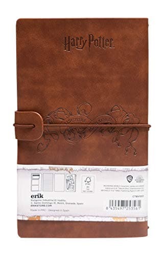 Grupo Erik - Ensemble Carnet de Voyage Harry Potter | Carnet de Notes 2 en 1 | Notebook Simili Cuir