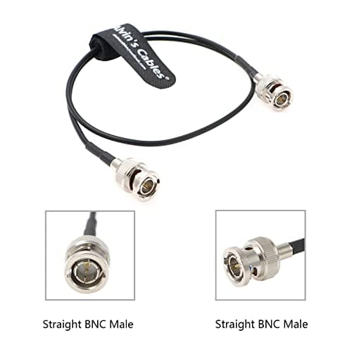 Alvin's Cables Blackmagic RG179 Coax BNC mâle à mâle HD SDI Câble pour BMCC caméra vidéo Flexible 50CM