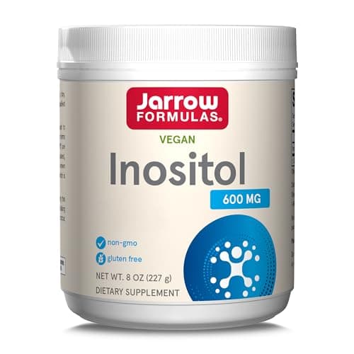 Jarrow Formulas, Inositol, comme Myoinositol, Hautement Dosé, 227g Poudre végétalienne, Testé en Laboratoire, Sans Gluten, Végétarien, Sans Soja, Sans OGM