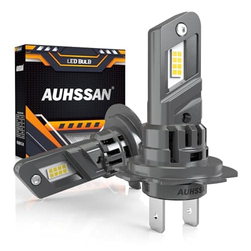 Ampoule H7 LED Voiture 80W 16000LM 6500K Blanc Froid, 500% de Luminosité, LED Phare Kit Lampes Remplacement pour Halogènes, 1:1 Taille, Plug and Play, Aucun Adaptateur Requis (2 Lampes)
