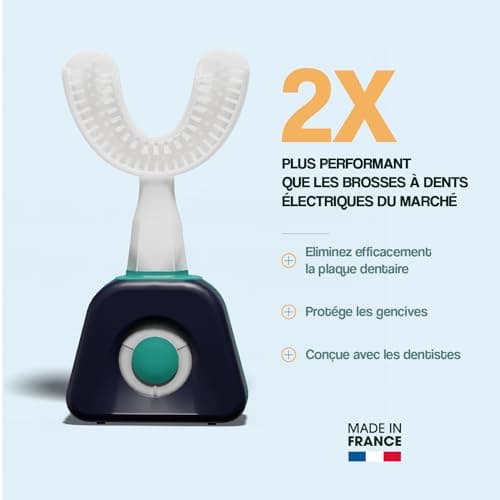 Y-Brush - Brosse à Dents Électrique - Brosse en Y - 3 Mois d'Autonomie - Pack NylonStart Adulte