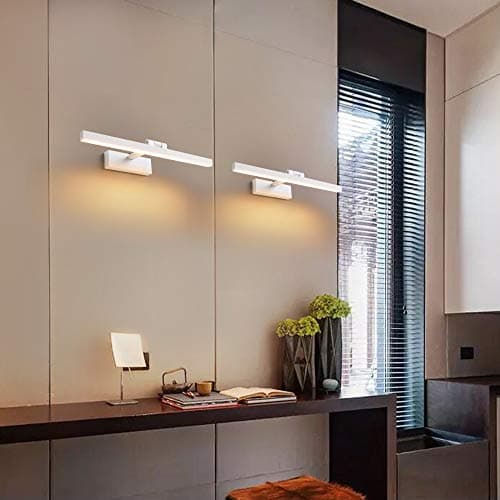 Klighten Lampe pour Miroir LED Salle de Bains 12W 585LM Lampe Armoire Miroir Applique Murale Intérieure Moderne Luminaire Salle de Bain Blanc chaud 3000K