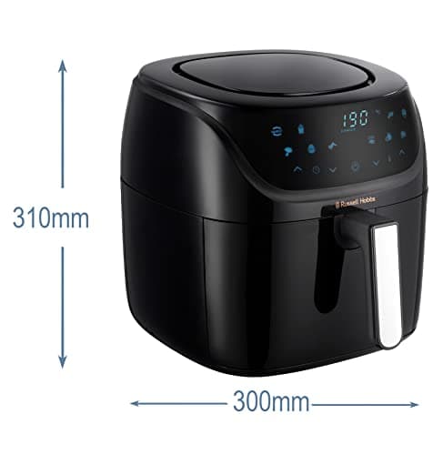 Russell Hobbs Air fryer XXL 8l [Multicuiseur 7en1, 10 programmes] Friteuse sans huile avec Rapid Air (cuit, grille, rôtit & plus, tactile, contrôle de température, lave-vaisselle) Airfryer 27170-56
