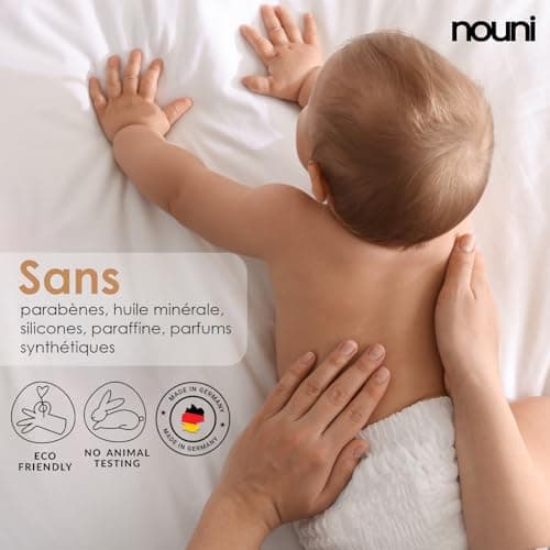 SOS Crème de protection des plaies + zinc 100 ml Crème Popo – Protection des plaies dans la zone des couches – Soin intensif pour la peau des enfants – Sans additifs nocifs nouni