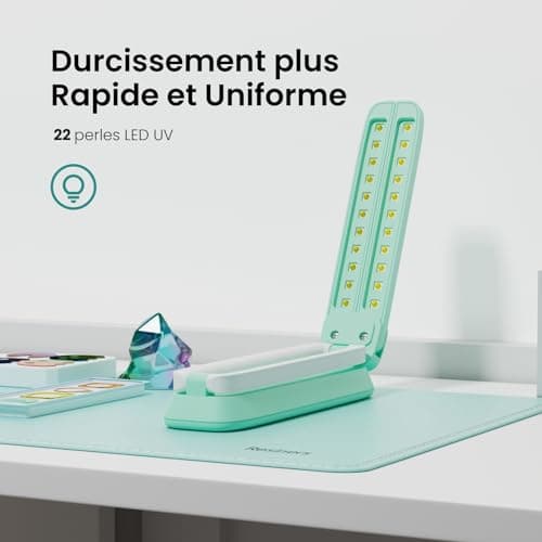 Resiners Lampe UV pliable en résine UV - Accessoire en résine UV - Moules en résine - Fabrication de bijoux - DIY Craft Decor, R-062E