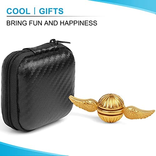 Golden Snitch Fidget Hand Spinner pour enfants et adultes - Cool Magic Wizardly World Orb Ball Finger Toys Fidgets - Meilleur cadeau pour l'anxiété sensorielle Soulagement du stress TDAH, jouets de