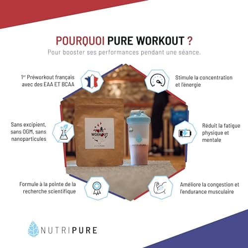 Nutripure | Pack Prise de Muscles | Whey Isolate Native + Créatine Monohydrate Gélules + Pre Workout (EAA, BCAA) | Idéal pour Musculation, Prise de Masse Musculaire, Fatigue Musculaire | Goût Vanille