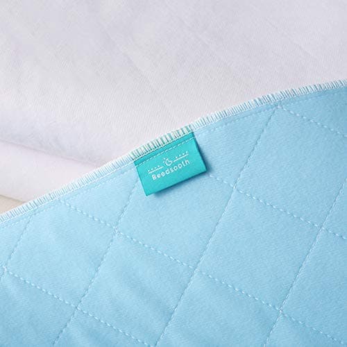 Beedsooth Imperméable Alèse Protège Matelas Coussin, Absorbant Pad Incontinence, Couvre Matelas Lavable de Lit Bébé Enfants Adultes - 70x90cm, Bleu