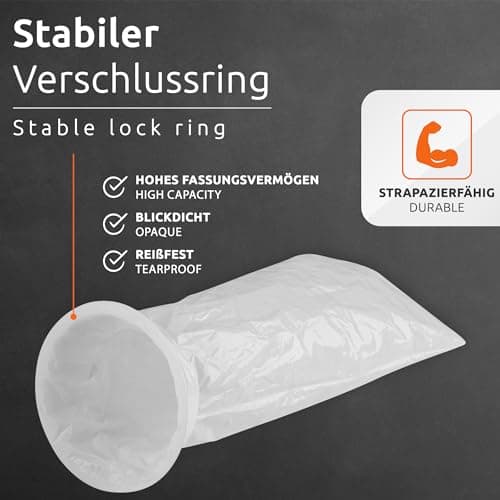 ECENCE 10 sac vomissement voiture avec anneau, sachet de voyage pour vomir, sac pour le mal de l'air, sac à vomi opaque, grande contenance, fermeture facile