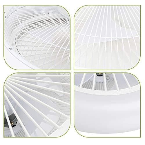 Jopassy Ventilateur de plafond, éclairage 80W, lampadaire LED Ø55cm Lustrateur, avec ventilateur et télécommande, température 3 vitesses et 3 couleurs