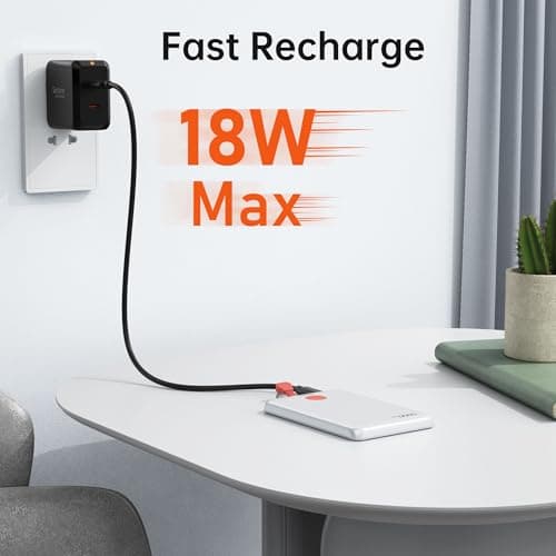 Magnétique Batterie Externe Ultra Mince, 5000mah Power Bank Slim Ultra avec Câbles Intégrés, USB C 20W Charge Rapide, Universel Chargeur Externe Portable pour iPhone 16 15 14 13 12 Pro Max, Samsung