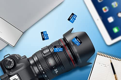 Lexar 633x Carte Micro SD 128 Go, Carte microSDXC UHS-I + Adaptateur SD, Jusqu'à 100 Mo/s en Lecture, A1, C10, U3, V30, Carte TF pour Smartphone/Tablette/Caméra Surveillance (LMS0633128G-BNAAA)