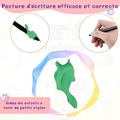 Charfia 4 Grand Francais Cahier Ecriture Magique Calligraphique pour Enfants, Magic Book en Français Livre Magibook Cahier Effacable Livre de Pratique d'écriture Réutilisable [Large 17.5 * 25CM]