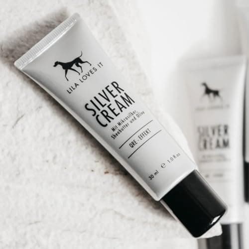 Lila Loves IT Creme d'argent pour Chiens - Soins aigus à l'aloe Vera, au Beurre de karité et au microargent, apaise et soigne intensivement la Peau irritée des Chiens, CRÈME D’Argent, 30 ML