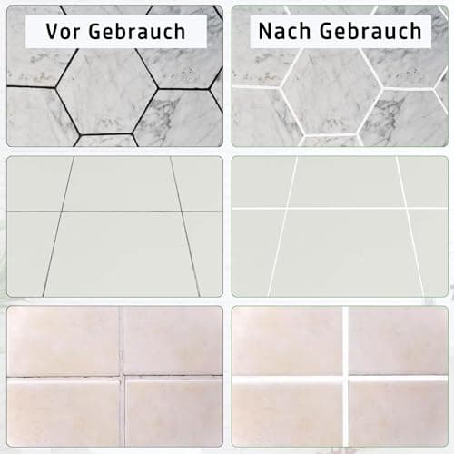 Stylo de Carrelage Blanc, 6 PièCes Stylos à Joints Blanc, Stylos à Coulis de RéParation de Carrelage Pour Joints de Carrelage de Cuisine Et Salle de Bain Marqueur de RéParation Pour Carrelage