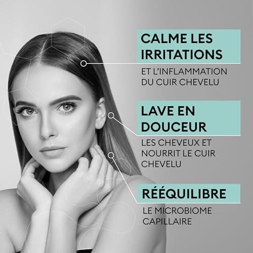 OMA & ME Shampoing Apaisant Cheveux Irrités - Calme les Démangeaisons du Cuir Chevelu et Lave en Douceur - Soin Cheveux 94% d'Ingrédients d'Origine Naturelle, Fabriqué en France - 250ml