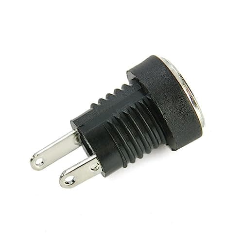 PLABBDPL 10 Pièces Mini Prise 12 Volt Femelle Connecteur 5.5mm x 2.1mm Alimentation Fiche à Souder, 5,5 x 2,1 mm DC Connecteur Jack Femelle 2 Broches Connecteur Monté sur Panneau