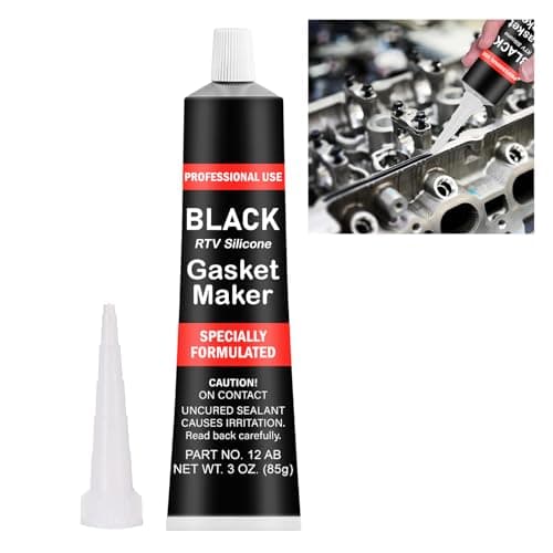 Mastic d'étanchéité pour moteur noir, 85 g, silicone haute température jusqu'à + 343 °C, mastic de culasse, mastic d'étanchéité pour pot d'échappement, mastic d'étanchéité en silicone pour réparation