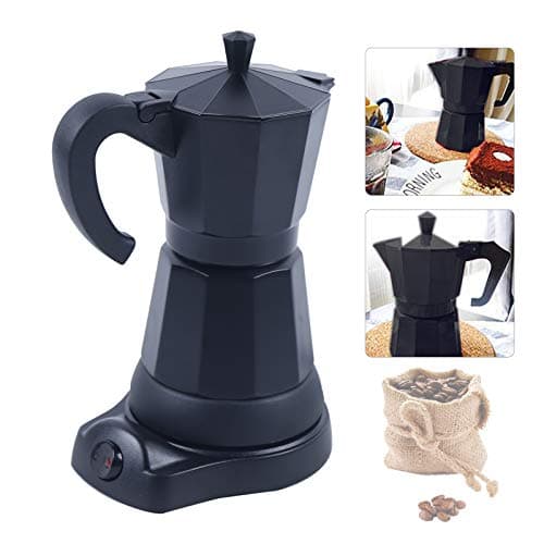 Futchoy Cafetière à moka électrique - Machine à café filtre turc - 300 ml - 480 W