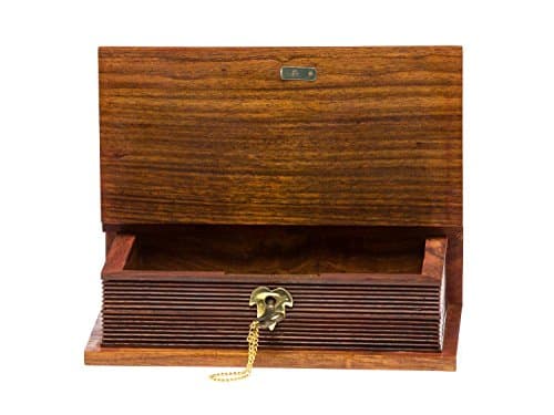 Livre factice verrouillable boîte à bijoux boîte en bois boîte ancre de
