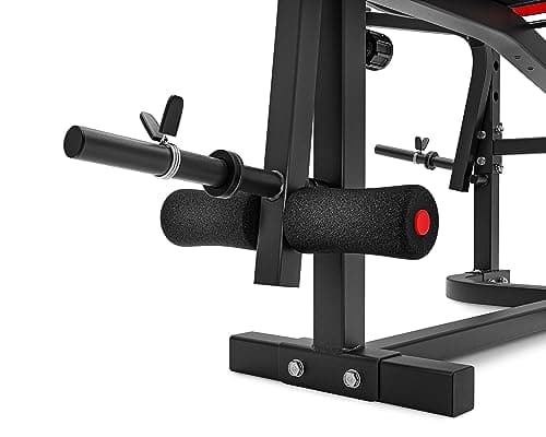 Hop-Sport Banc de Musculation Pliable Inclinable HS-1065, Banc d'entraînement complet, Support d'haltères, Entraîneur de Jambes, Banc musculation multifonction pour le Développé Couché avec papillon