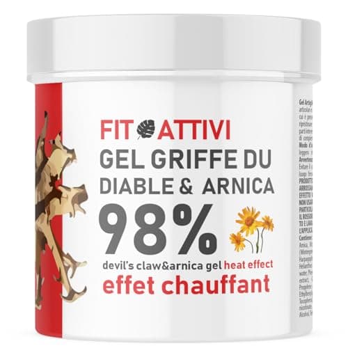 550 ml Griffe du Diable Pommade Chauffante Musculaire - Harpagophytum, Arnica, Camphre, Gel Massage et Relaxation - Crème Forte pour Douleurs Musculaires et Articulaires