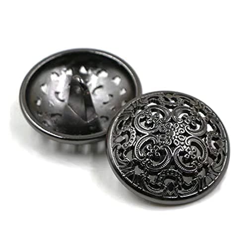 Gativs Bouton Metal 30 Pièces Bouton de Couture Boutons Mercerie Metal Boutons à Coudre Metal Bouton en Métal de Vêtements Veste 20MM Métal Boutons Ronds Vintage Vieilli avec Tige à Coudre