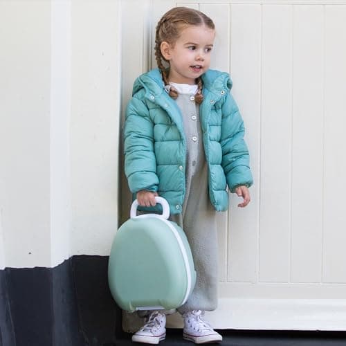 My Carry Potty - Pot de Voyage Vert Pastel, Meilleur Siège de Toilette Portable pour les Tout-Petits et les Enfants à Emporter Partout