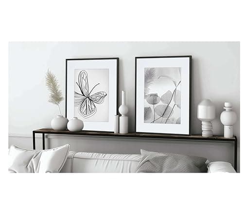 HIMEETIME Lot de 3 Cadre Photo A4 21x30 cm en Aluminium Noir,Cadre 21x29,7 cm,Cadre à Documents A4,Cadre photo pour montage mural ou de table