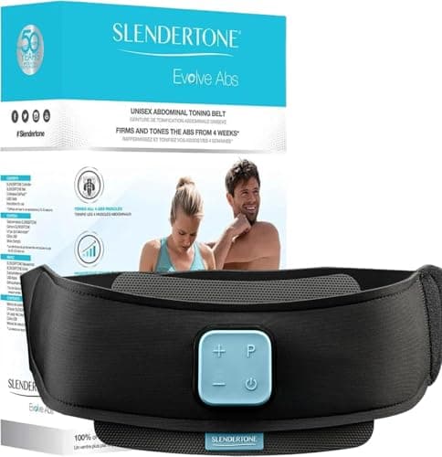 Slendertone Evolve Ceinture de tonification Abdominale Adulte Unisexe, Noir, 61-107 cm