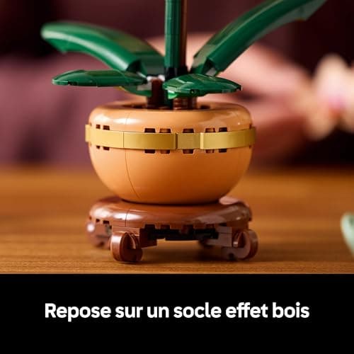 LEGO Botanique L’orchidée Miniature - Fleurs artificielles pour Adulte - Plante d'intérieur avec Pot Style Terracotta - Décoration intérieure - Idée Cadeau pour la St Valentin, Femme ou Homme 10343