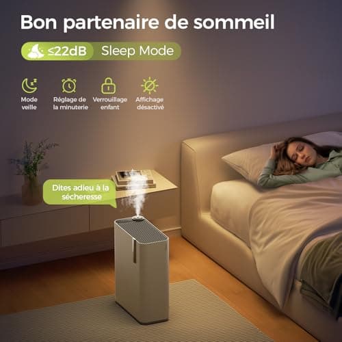 Dhyala Purificateur d'Air Intelligent, contrôle vocal/APP, Purifier jusqu'à 161m2, véritable filtre à air à charbon actif HEPA, élimine 99,97% polluants, Air Purifier pour Poussières Animaux Odeurs