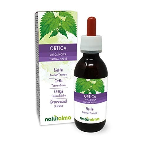 Ortie (Urtica dioica) feuilles et racines Teinture Mère sans alcool Naturalma - Extrait liquide gouttes 120 ml - Complément alimentaire - Végétalien ou végan
