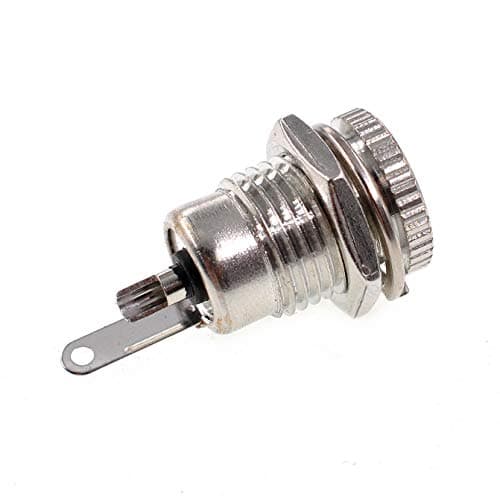 Oiyagai Lot de 5 Prises DC-099 Femelle, Montage sur Panneau, 5,5 x 2,5mm, 30V 10A, Connecteurs à Visser
